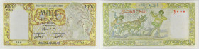 ALGÉRIE - ALGERIA
1000 francs 20-10-1947.
P.104.
Alphabet T.362 - numéro 598, ce type est rare et recherché dans tous les états de conservation. L’ann...