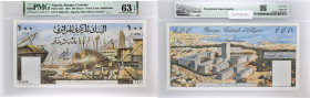 ALGÉRIE - ALGERIA
100 dinars 1-1-1964.
P.125b.
Alphabet T.1938 - numéro 323, type recherché en qualité supérieure. Au recto, une vue d’ensemble de l’a...