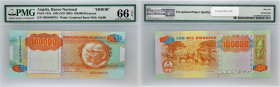 ANGOLA
100 000 kwanzas 1991.
P.133x.
Alphabet HD - numéro 0496673, avec erreur au niveau du filigrane "10000" au lieu de 100 000, il manque un 0.
PMG ...
