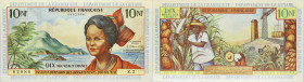 ANTILLES FRANÇAISES - FRENCH ANTILLES
10 nouveaux francs type “Femme antillaise” ND (1963).
P.5a.
Alphabet Z.2 - numéro 62886, ce type en nouveaux fra...