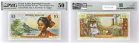 ANTILLES FRANÇAISES - FRENCH ANTILLES
10 francs type “jeune antillaise” ND (1964).
P.8b.
Alphabet W.5 - numéro 81801, l’alphabet 5 se rencontre rareme...