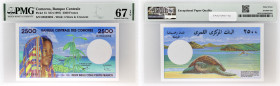 COMORES - COMOROS
2500 francs ND (1997).
P.13.
C’est le second plus haut grade ! Pas d’alphabet, numéro 02833894, ce billet est certainement le plus b...