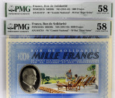 FRANCE
Lot (2) - 1000 francs Bon de Solidarité avec portrait du “Maréchal Pétain” avec numéros consécutifs ND (1941).
KL.12A - POW2331.
Lot (2) - 1000...