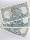 FRANCE
Lot (3) - 1000 francs type 1945 “Minerve et Hercule” 1945.
P.130a - F.41.01/F.41.04/F.41.09.
Lot (3) - billets de 1000 francs type “Minerve et ...