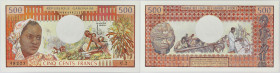 GABON
500 francs ND (1974).
P.2a.
Alphabet U.2 - numéro 48223, le papier a son gaufrage d’origine et tout son relief avec son craquant.
Magnifique exe...