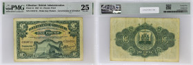 GIBRALTAR - GIBRALTAR
1 pound 1er octobre 1927.
P.12.
C’est le second plus haut grade ! Alphabet C - numéro 218711, type rare et recherché dans tous l...