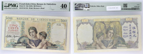 INDOCHINE FRANÇAISE - FRENCH INDOCHINA
500 piastres Mercure - Banque de l’Indochine ND (1939).
P.57.
Alphabet P.16 - numéro 133, type recherché avec u...