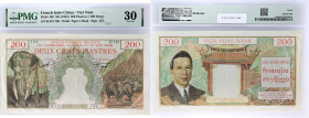 INDOCHINE FRANÇAISE - FRENCH INDOCHINA
200 piastres - 200 dong ND (1953).
P.109.
Alphabet B.518 - numéro 796, le papier est frais en couleur et a enco...