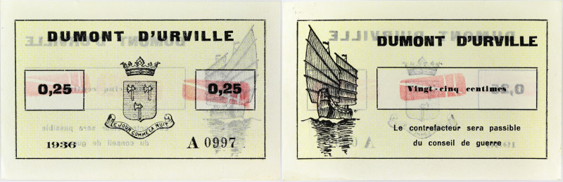 INDOCHINE FRANÇAISE - FRENCH INDOCHINA
25 centimes émission de nécessité Militai...