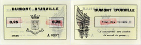 INDOCHINE FRANÇAISE - FRENCH INDOCHINA
25 centimes émission de nécessité Militaire - Aviso "Dumont d'Urville" 1936.
P.unlisted - Kol.206b. - 125 x 80 ...