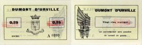 INDOCHINE FRANÇAISE - FRENCH INDOCHINA
25 centimes émission de nécessité Militaire - Aviso "Dumont d'Urville" dernier et plus grand numéro 1936.
P.unl...