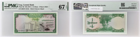 IRAK - IRAQ
1/4 dinar ND (1971).
P.56.
C’est le second plus haut grade ! Alphabet B/84 - numéro 808741. Aucun exemplaire connu en PMG 68 et TOP POP : ...