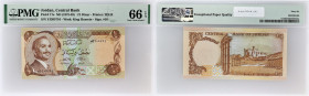 JORDANIE - JORDAN
1/2 dinar ND (1975-92).
P.17e.
Alphabet YJ - numéro 205754.
PMG 66 EPQ Gem Uncirculated (8082899-048). 
Qualité exceptionnelle. NEUF...