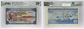 MALAWI
10 kwacha 1971.
P.8a.
Alphabet A - numéro 740379, type rare et recherché dans tous les états de conservation. A noter, seulement 10 exemplaires...