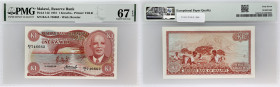 MALAWI
1 kwacha 1er janvier 1981.
P.14d.
Top Pop : c’est le plus bel exemplaire gradé ! Alphabet BA/A - numéro 746662, ce type est recherché en neuf.
...