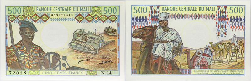 MALI
500 francs ND (1973).
P.12d.
Alphabet N.14 - numéro 72018.
Qualité exceptio...