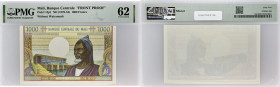 MALI
1000 francs Épreuve type “Front Proof” ND (1970-84).
P.13p1.
Sans alphabet, ni numéro et sans filigrane. Type épreuve du recto uniquement (verso ...