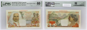 MARTINIQUE
100 francs type “La Bourdonnais” 1946.
P.31.
Alphabet V.47 - numéro 46715, type recherché dans cet état de conservation.
PMG 40 Extremely F...