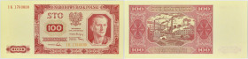 POLOGNE - POLAND
100 zlotych 1948.
P.139.
Alphabet IK - numéro 1760808, type recherché dans cet état de conservation.
Magnifique exemplaire avec trace...