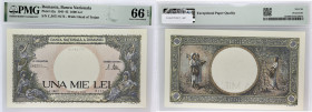 ROUMANIE - ROMANIA
1000 lei 20 mars 1945.
P.52a.
Alphabet C.3671 - numéro 0175.
PMG 66 EPQ Gem Uncirculated (1912512-051). 
Qualité exceptionnelle. NE...