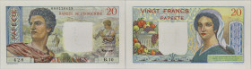 TAHITI
20 francs ND (1951).
P.21a.
Alphabet B.10 - numéro 428, type rare et recherché dans cet état de conservation. Seulement 10 exemplaires référenc...