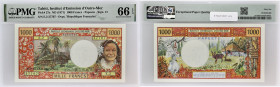 TAHITI
1000 francs ND (1971).
P.27a.
Alphabet E.2 - numéro 37707, ce type est rare dans cet état de conservation. A noter, seulement une dizaine d’exe...