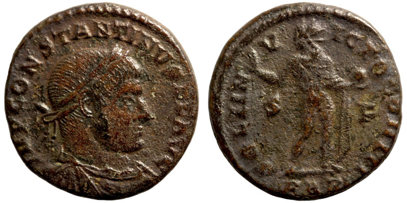 Constantinus I. (307-337 AD). Follis. Antioch. Obv: CONSTANTINVS AVG. laureate b...