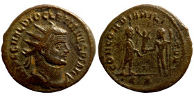 Diocletian, 284-305. Antoninianus (bronze,  Antioch. IMP C C VAL DIOCLETIANVS P F AVG

21mm 3,46g