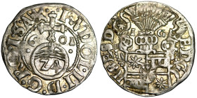 Schleswig-Holstein-Schauenburg 1/24 Taler (Groschen) 1601 Adolf XIII 1576-1601