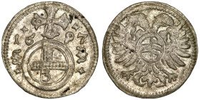 Haus Habsburg Gröschel zu 3 Pfennig 1 1697 Leopold I. 1657-1705.