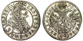 Haus Habsburg 3 Kreuzer 1698 Leopold I. 1657-1705