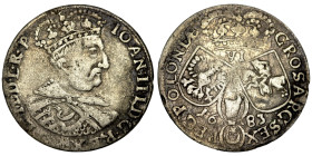 Polen Johann III Sobieski 6 Groschen 1683 TLB Bromberg