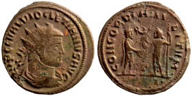 Diocletian, 284-305. Antoninianus (bronze,  Antioch. IMP C C VAL DIOCLETIANVS P F AVG