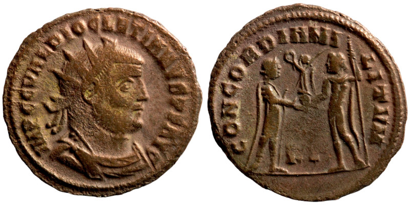 Diocletian, 284-305. Antoninianus (bronze, Antioch. IMP C C VAL DIOCLETIANVS P F...