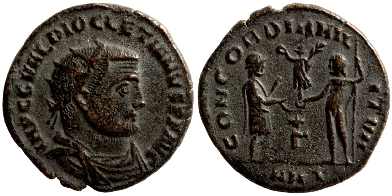 Diocletian, 284-305. Antoninianus (bronze, Antioch. IMP C C VAL DIOCLETIANVS P F...