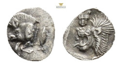 MYSIA. Kyzikos. Obol (Circa 450-400 BC). 0,37 g. 9,1 mm.