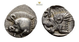 MYSIA. Kyzikos. Obol (Circa 450-400 BC). 0,79 g. 9,5 mm.