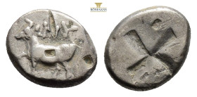 THRACE. Byzantion. (Circa 340-320 BC). AR Drachm 5,1 g. 18,2 mm