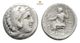 Kingdom of Macedon. Alexander III \'the Great\' AR Drachm. circa 310-301 BC, 4 g.16 mm