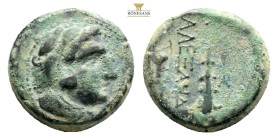 KINGS OF MACEDON. Alexander III \ the Great\(336-323 BC). Ae. Uncertain mint in Macedon. 6,2 g. 18,6 mm.