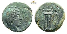 SELEUKID EMPIRE. Demetrios II Nicator. First reign, 146-138 BC. Æ (19.9 mm, 6.28 g, ) Uncertain mint 94 in northern Syria. Struck AD 145-144/3. Laurea...