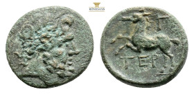 PISIDIA, Termessos (Circa 1st century BC) AE Bronze (18,2 mm, 4,6 g.) Obv: Laureate head of Zeus right.Rev: TEP. Horse rearing left.