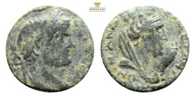 MESOPOTAMIA. Carrhae. Caracalla, 198-217.AE (Bronze, 17 mm, 3,1 g, )