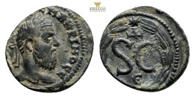 SYRIA, Seleucis and Pieria. Antioch. Macrinus, 217-218. Assarion…..AYT K M O CЄ MAKPINO[C CЄ] Laureate, draped and cuirassed bust of Macrinus to right...