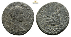 MESOPOTAMIA. Edessa. Severus Alexander, 222-235. Tetrassarion (Bronze, 24,5 mm, 9.3 g, ) Μ Α ΑΛЄΞΑΝΔΡΟϹ ΚΑ Laureate, draped and cuirassed bust of Seve...