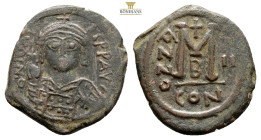 Maurice Tiberius AD 582-602. Constantinople Follis Æ 32 mm., 11,8g.