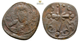 Byzantine Anonymous Attributed to Nicephorus III Botaniates (1078-1081 AD) Constantinople AE Follis (24,5 mm, 4,6 g).