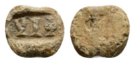 VII. Byzantine weight indicating the century 2,5 g. 14,2 mm.