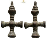 Byzantine Empire. Bronze Cross. Ae. 14,59 g. 42,3 mm.