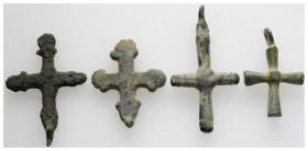 Byzantine Empire. Ae. Bronze Cross. 4 pieces, 18,2 g.